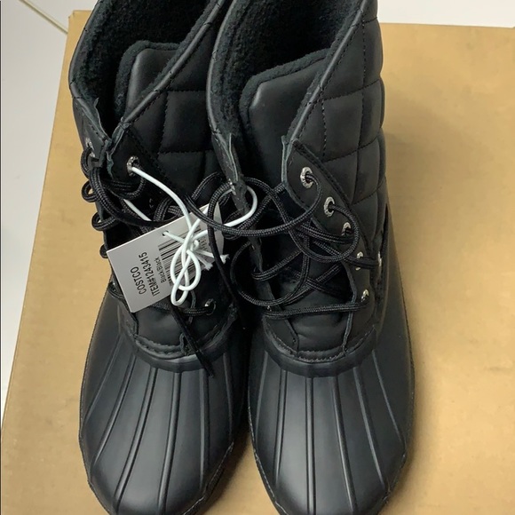 sperry ladies duck boots black